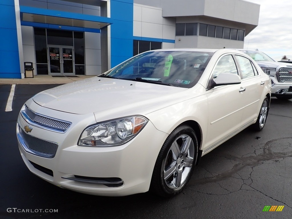2012 Malibu LT - White Diamond Tricoat / Ebony photo #2
