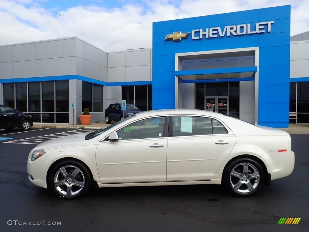 2012 Malibu LT - White Diamond Tricoat / Ebony photo #3