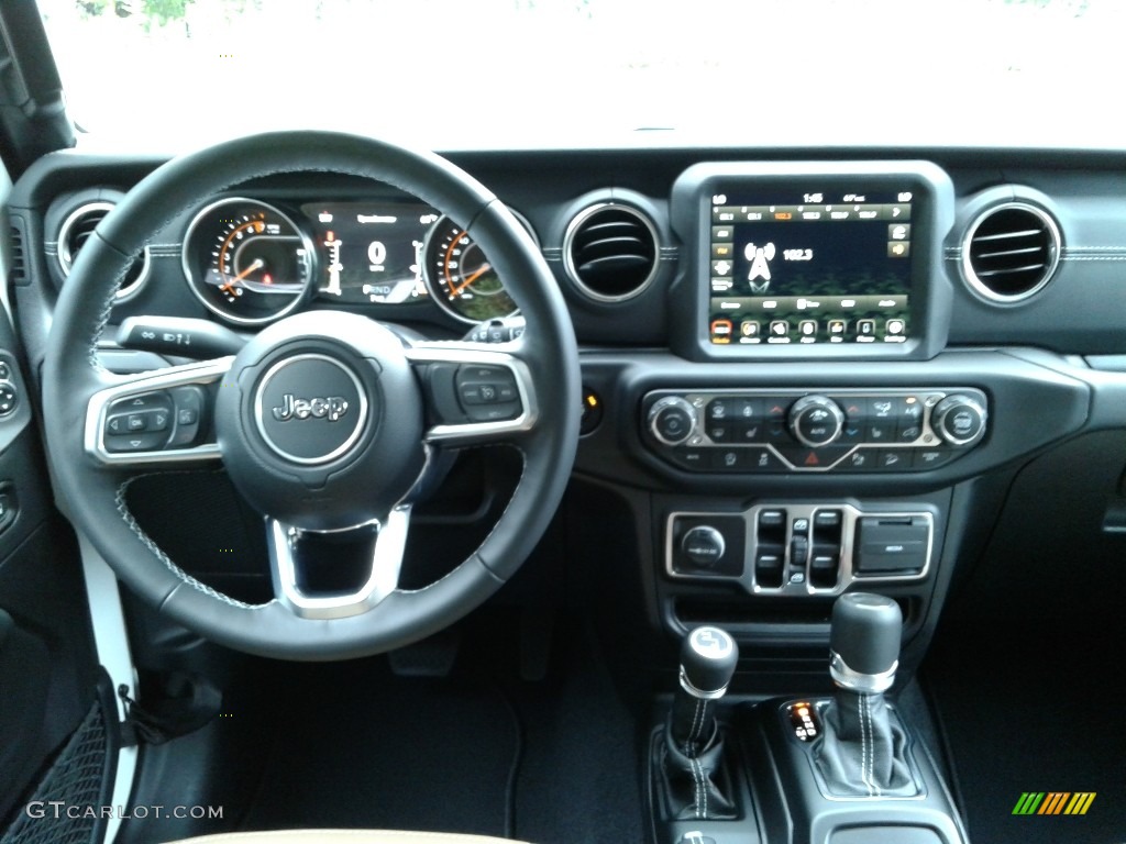 2021 Jeep Wrangler Unlimited Sahara 4x4 Dark Saddle/Black Dashboard Photo #139844409