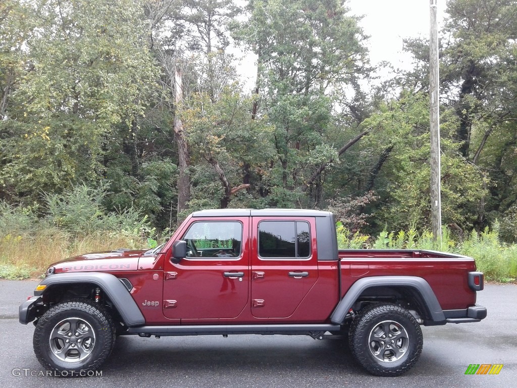 Snazzberry Pearl 2021 Jeep Gladiator Rubicon 4x4 Exterior Photo #139844805