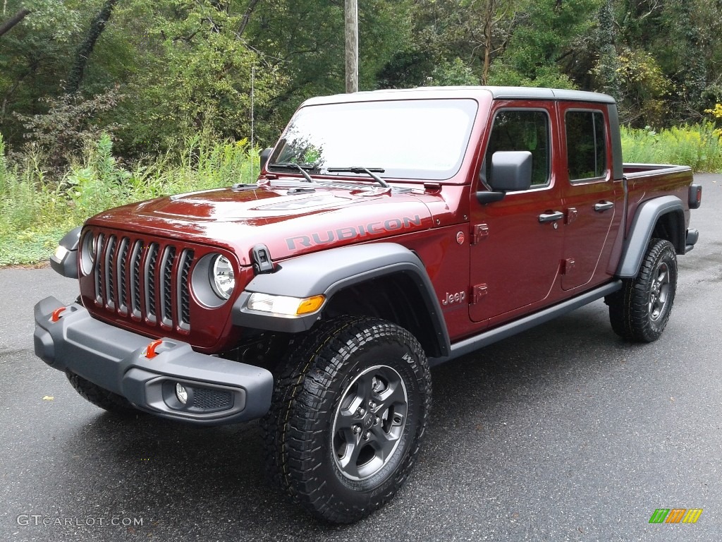 Snazzberry Pearl 2021 Jeep Gladiator Rubicon 4x4 Exterior Photo #139844829