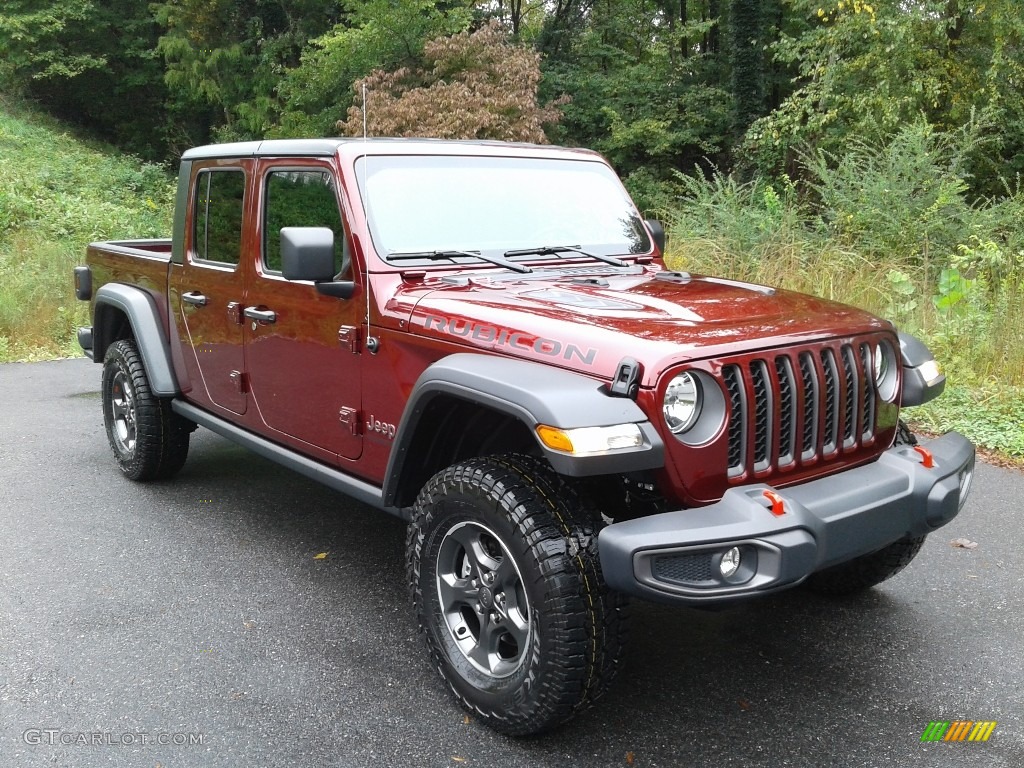 Snazzberry Pearl 2021 Jeep Gladiator Rubicon 4x4 Exterior Photo #139844895