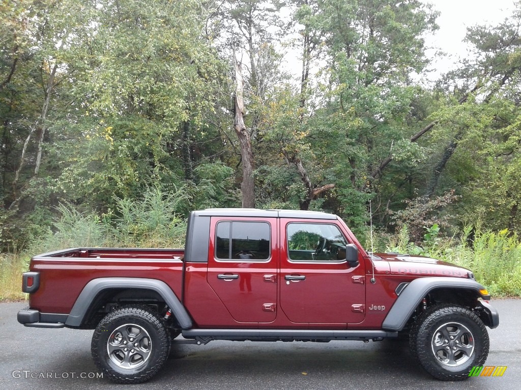 Snazzberry Pearl 2021 Jeep Gladiator Rubicon 4x4 Exterior Photo #139844922