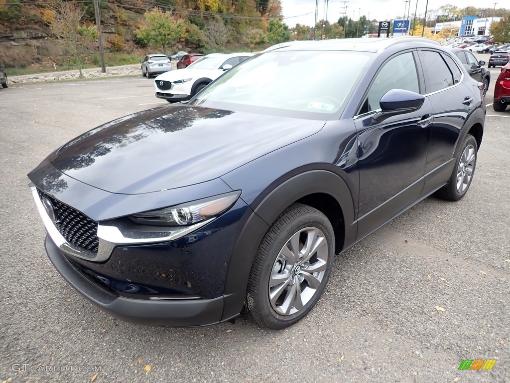 2021 CX-30 Premium AWD - Deep Crystal Blue Mica / Black photo #5
