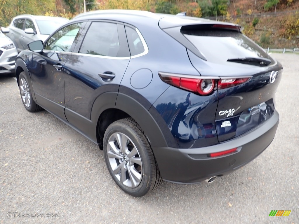 2021 CX-30 Premium AWD - Deep Crystal Blue Mica / Black photo #6