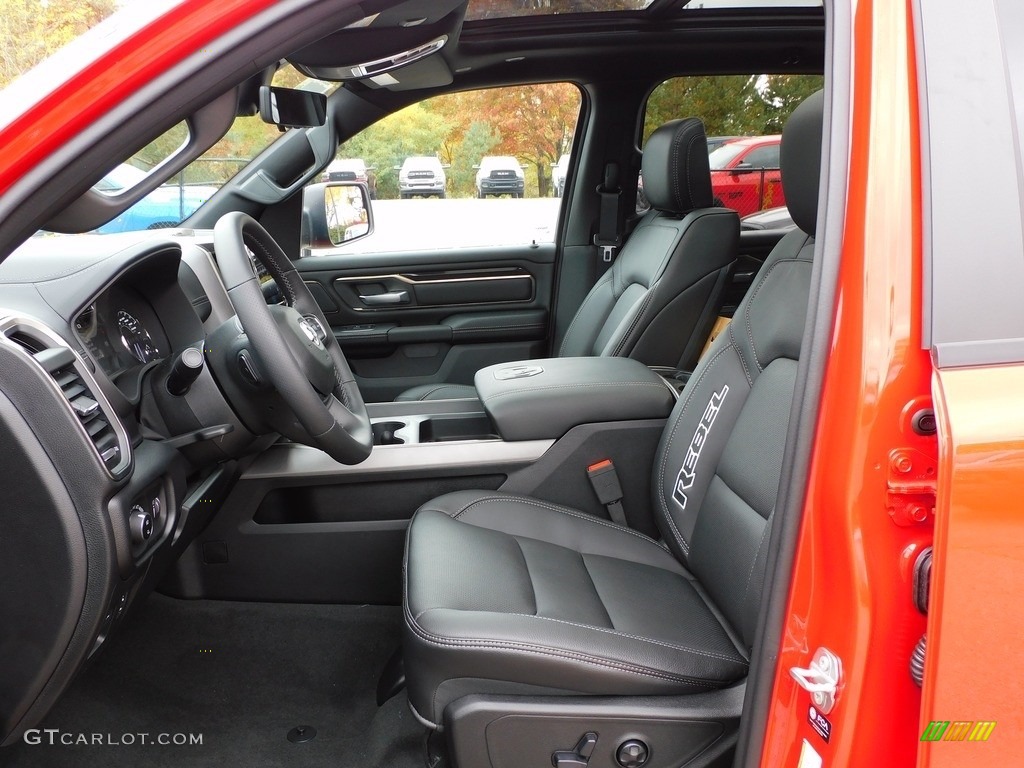 Black Interior 2021 Ram 1500 Rebel Crew Cab 4x4 Photo #139845921