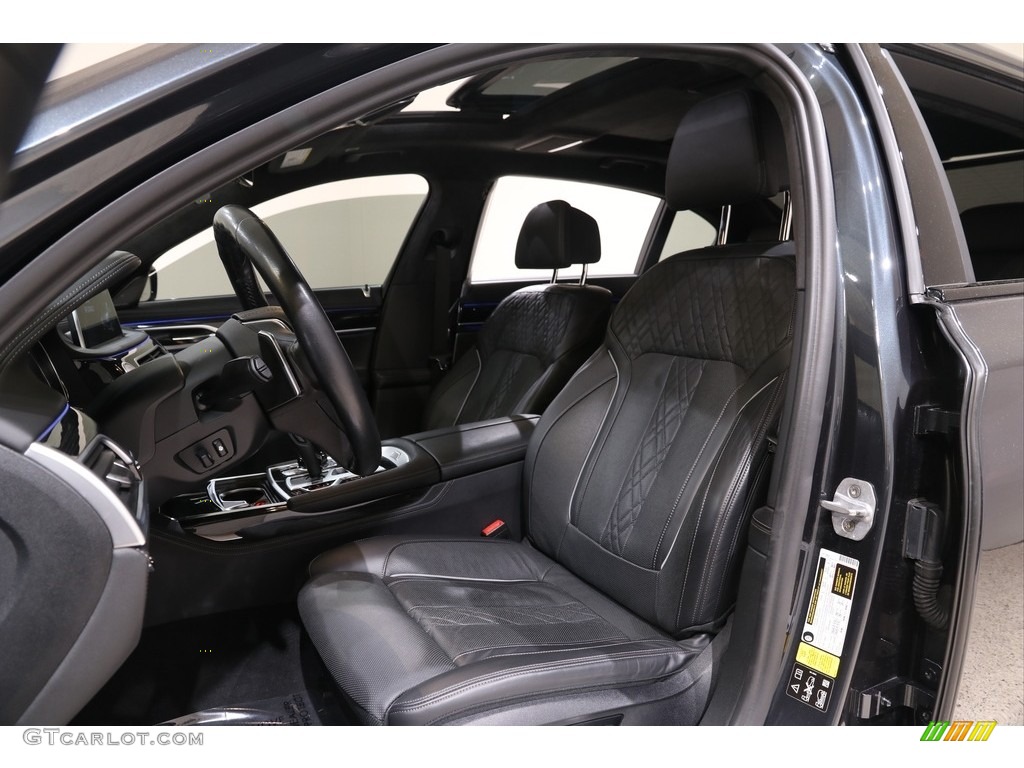 Black Interior 2018 BMW 7 Series 750i xDrive Sedan Photo #139846138