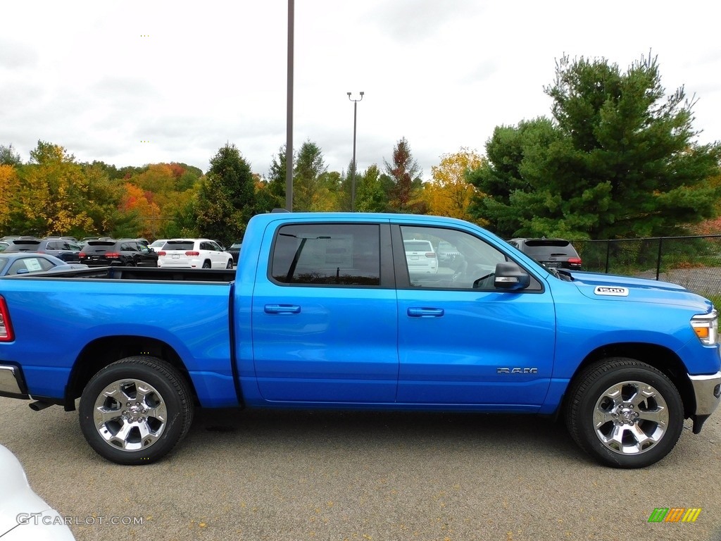 Hydro Blue Pearl 2021 Ram 1500 Big Horn Crew Cab 4x4 Exterior Photo #139846164