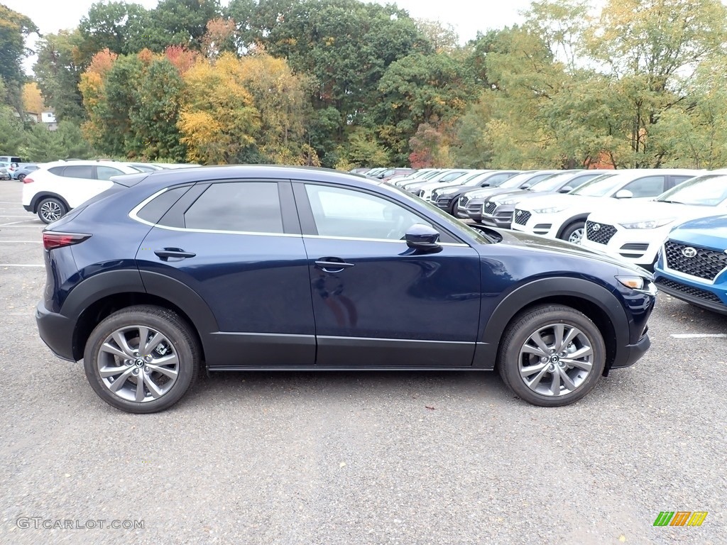 2021 CX-30 Preferred AWD - Deep Crystal Blue Mica / Black photo #1