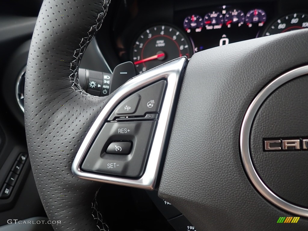 2021 Chevrolet Camaro SS Coupe Jet Black Steering Wheel Photo #139847670