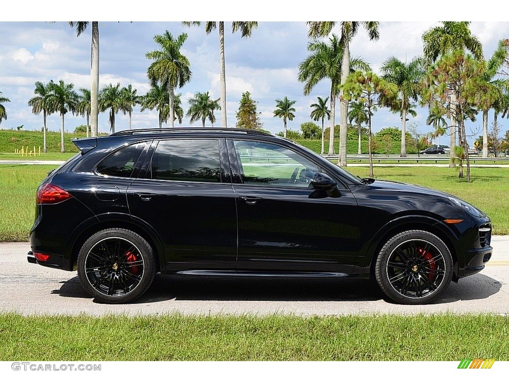 Jet Black Metallic 2014 Porsche Cayenne Turbo S Exterior Photo #139848691