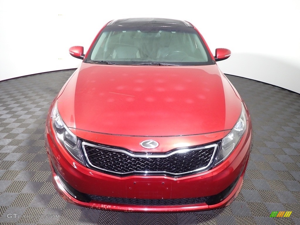 2013 Optima SX - Remington Red / Black photo #4