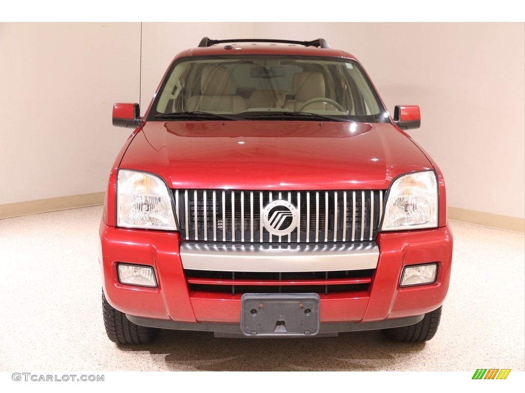 2010 Mountaineer V6 AWD - Sangria Red Metallic / Camel photo #2