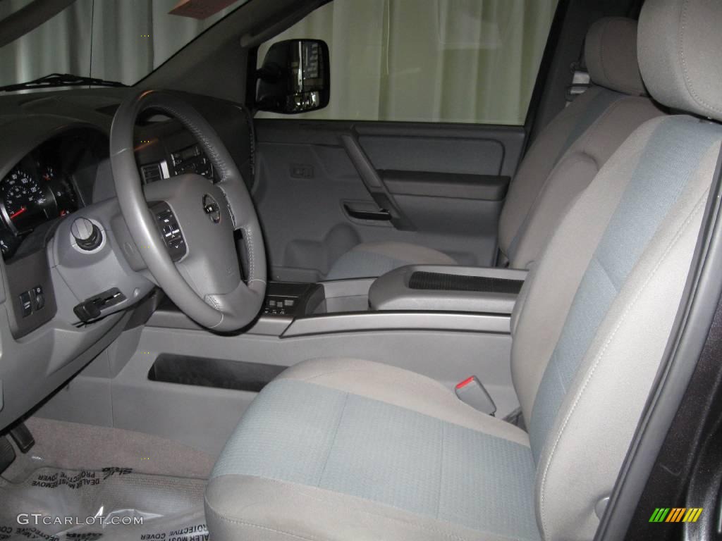 2007 Titan SE King Cab 4x4 - Smoke Gray / Steel Gray photo #7