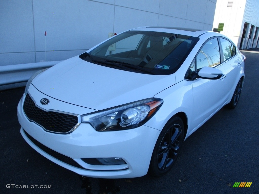 Snow White Pearl 2014 Kia Forte EX Exterior Photo #139852461