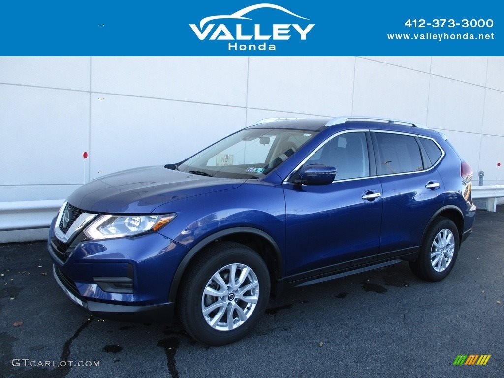 2019 Rogue S AWD - Caspian Blue / Charcoal photo #1