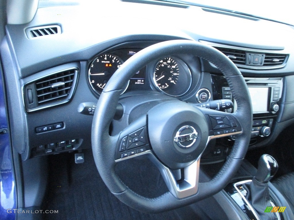 2019 Rogue S AWD - Caspian Blue / Charcoal photo #14