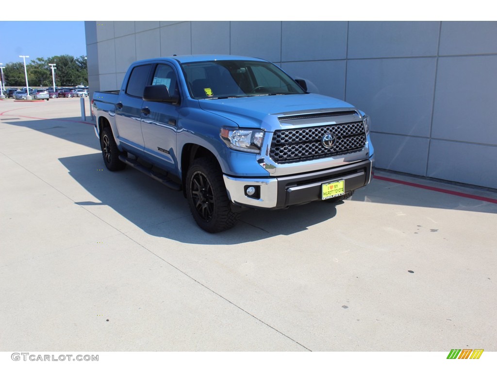 2021 Tundra SR5 CrewMax 4x4 - Cavalry Blue / Black photo #2