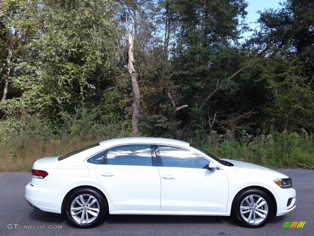 Pure White 2020 Volkswagen Passat SE Exterior Photo #139854228