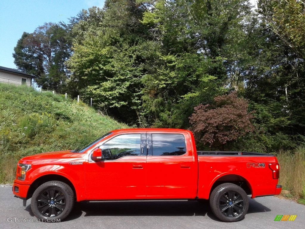 2020 F150 Lariat SuperCrew 4x4 - Race Red / Sport Special Edition Black/Red photo #1