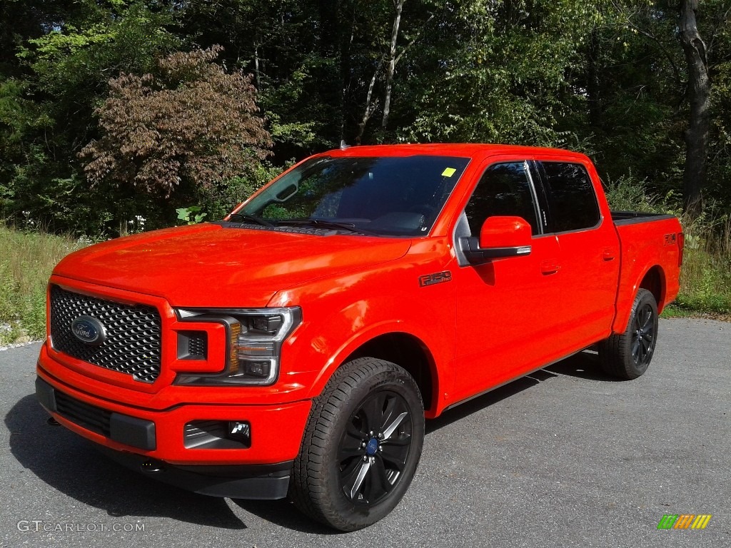 2020 F150 Lariat SuperCrew 4x4 - Race Red / Sport Special Edition Black/Red photo #2
