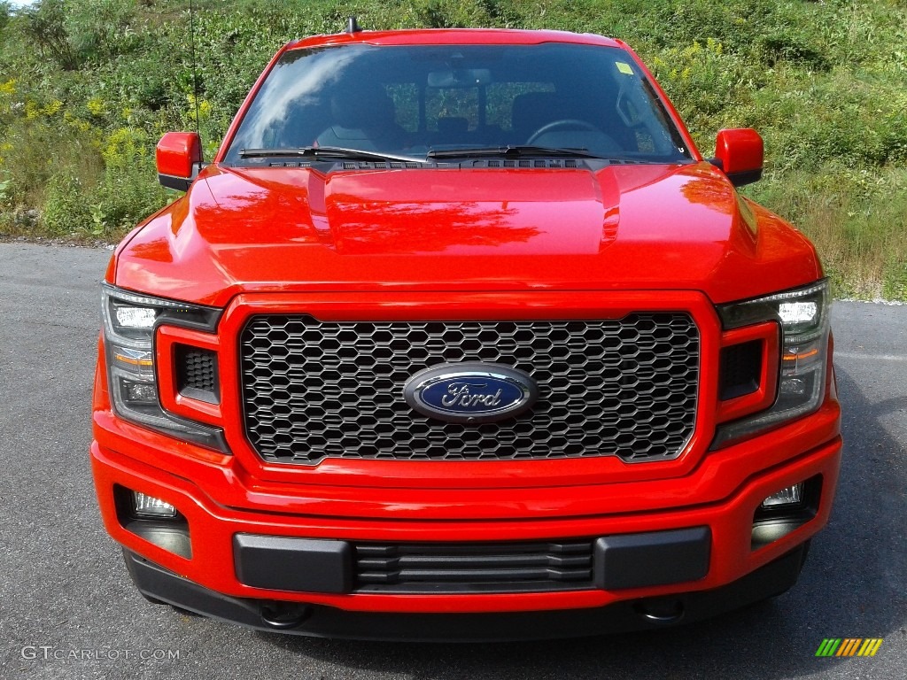 2020 F150 Lariat SuperCrew 4x4 - Race Red / Sport Special Edition Black/Red photo #4