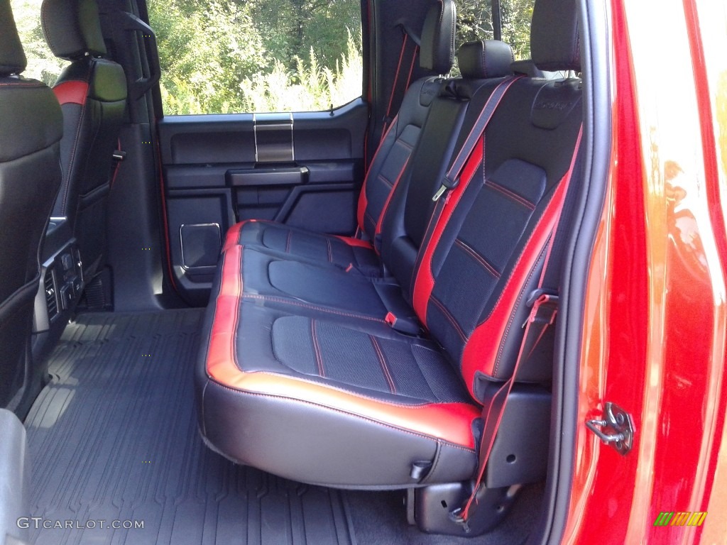 Sport Special Edition Black/Red Interior 2020 Ford F150 Lariat SuperCrew 4x4 Photo #139855901