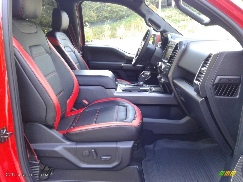 Sport Special Edition Black/Red Interior 2020 Ford F150 Lariat SuperCrew 4x4 Photo #139856015