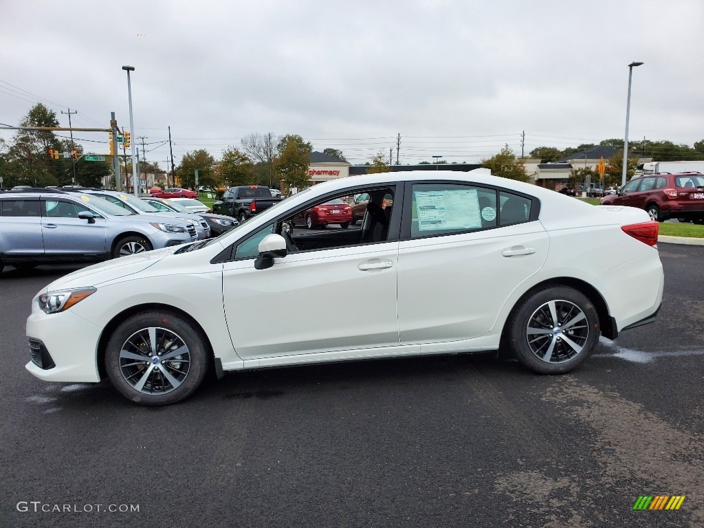 Crystal White Pearl 2020 Subaru Impreza Premium Sedan Exterior Photo #139856574