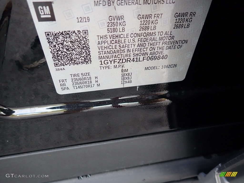 2020 XT4 Premium Luxury - Stellar Black Metallic / Jet Black photo #14