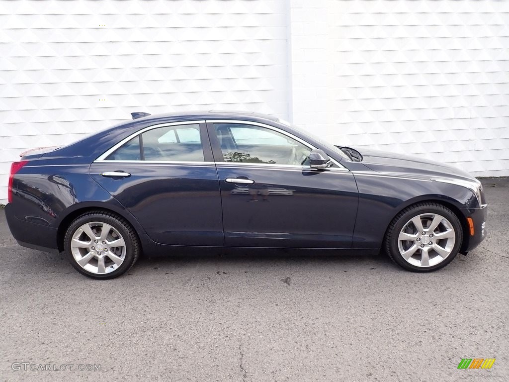 Dark Adriatic Blue Metallic 2016 Cadillac ATS 2.0T Luxury AWD Sedan Exterior Photo #139857758