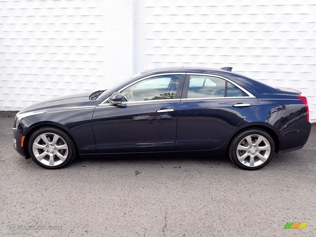 Dark Adriatic Blue Metallic 2016 Cadillac ATS 2.0T Luxury AWD Sedan Exterior Photo #139857782