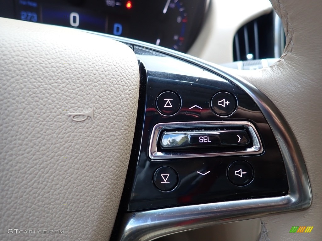 2016 Cadillac ATS 2.0T Luxury AWD Sedan Jet Black Steering Wheel Photo #139858078