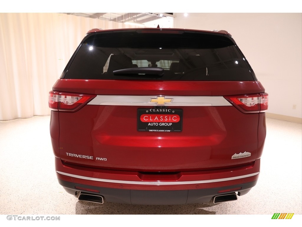 2018 Traverse High Country AWD - Cajun Red Tintcoat / High Country Jet Black/Loft Brown photo #32