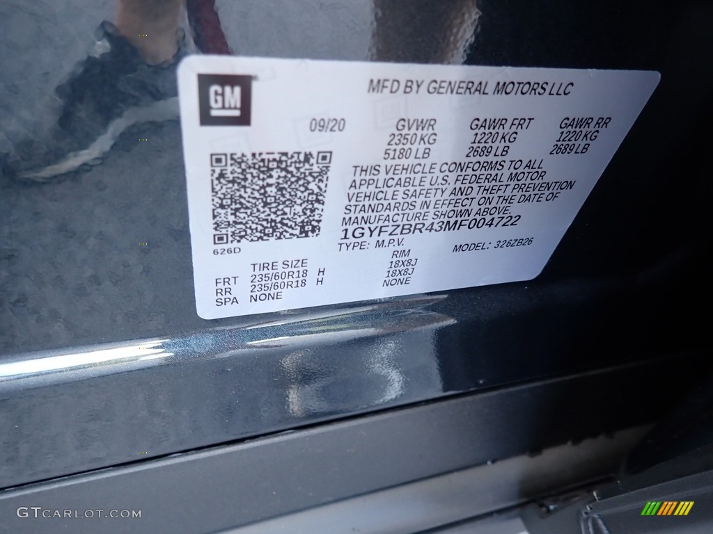 2021 XT4 Luxury AWD - Shadow Metallic / Light Platinum/Jet Black photo #14