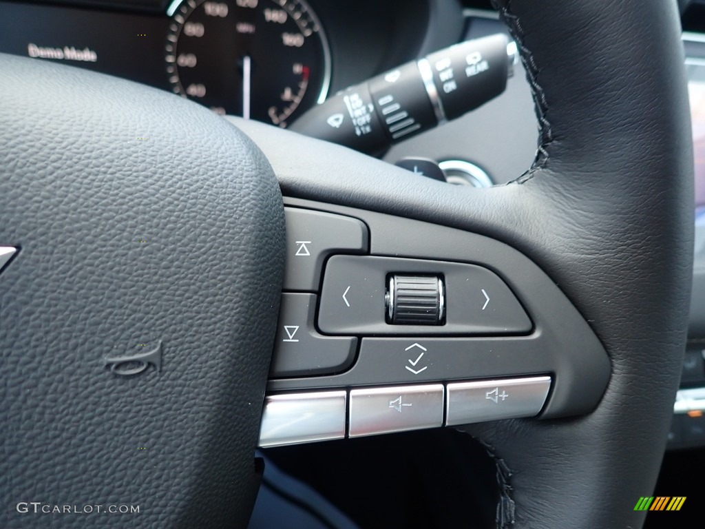 2021 Cadillac XT4 Luxury AWD Light Platinum/Jet Black Steering Wheel Photo #139858487