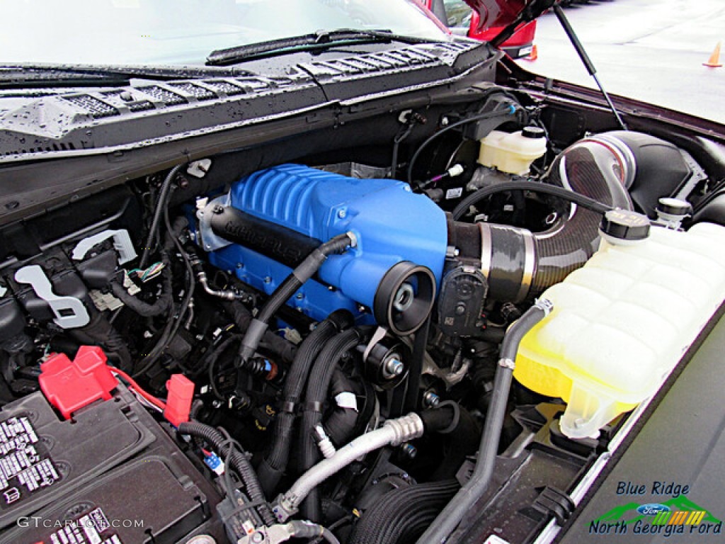 2020 Ford F150 Shelby Cobra Edition SuperCrew 4x4 5.0 Liter Shelby Supercharged DOHC 32-Valve Ti-VCT E85 V8 Engine Photo #139858850