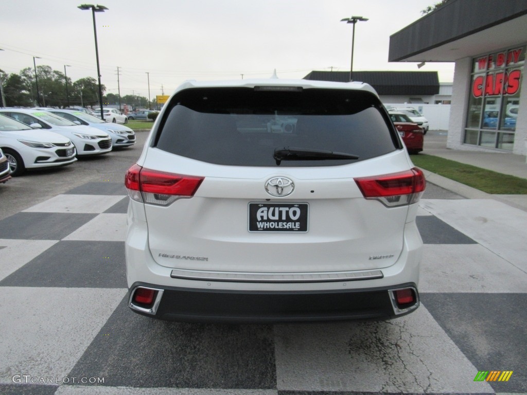 2019 Highlander Limited Platinum - Blizzard Pearl White / Black photo #4