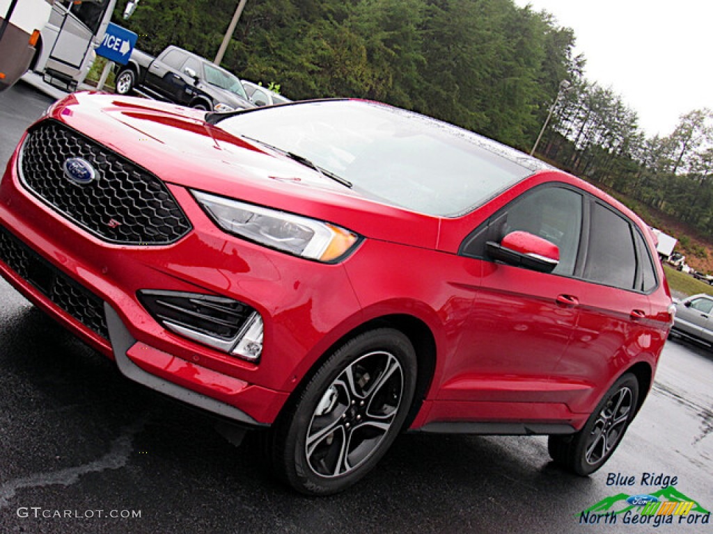 2020 Edge ST AWD - Rapid Red Metallic / Ebony photo #27