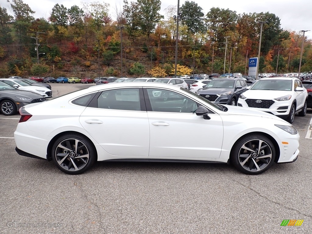 Hyper White 2021 Hyundai Sonata SEL Plus Exterior Photo #139860132