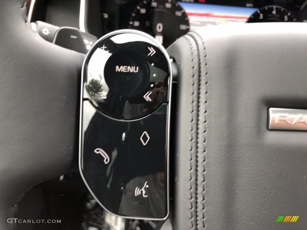 2020 Land Rover Range Rover HSE Ebony Steering Wheel Photo #139860846