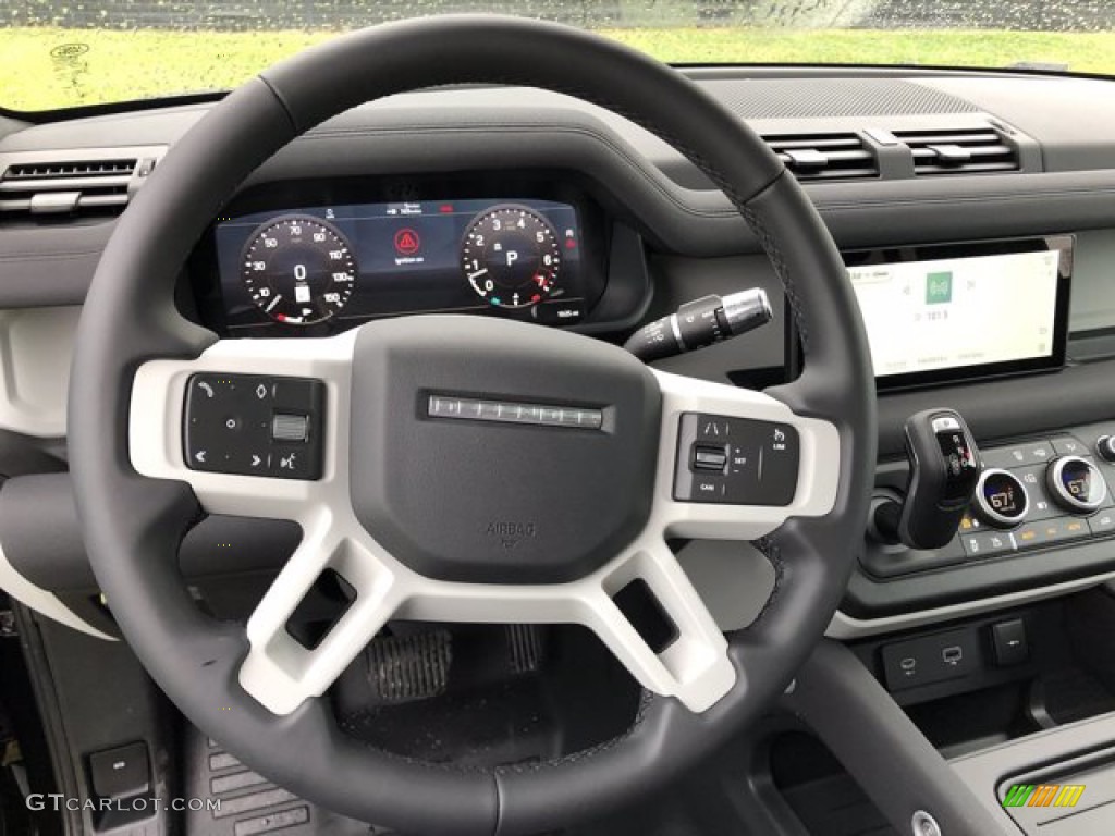 2020 Land Rover Defender 110 SE Ebony Steering Wheel Photo #139862147