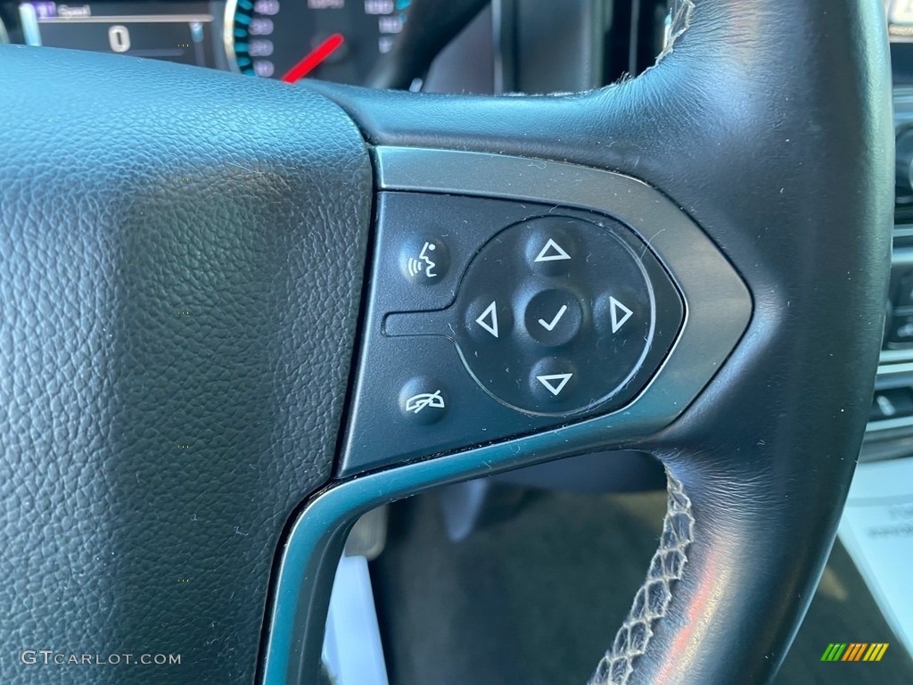 2015 Chevrolet Silverado 1500 LT Double Cab 4x4 Jet Black Steering Wheel Photo #139863131