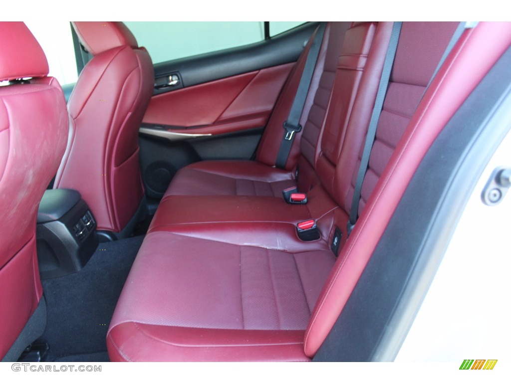2016 Lexus IS 200t F Sport Rear Seat Photo #139864691