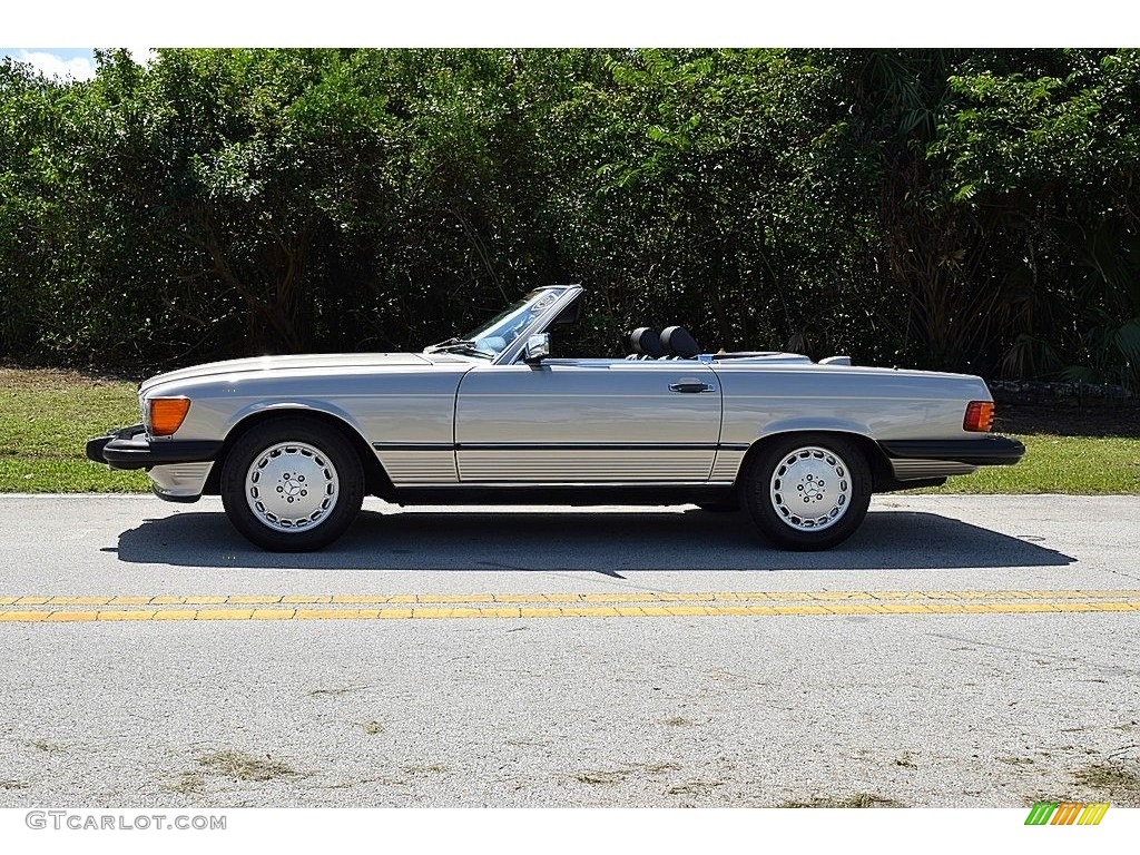 Smoke Silver Metallic 1986 Mercedes-Benz SL Class 560 SL Roadster Exterior Photo #139865013