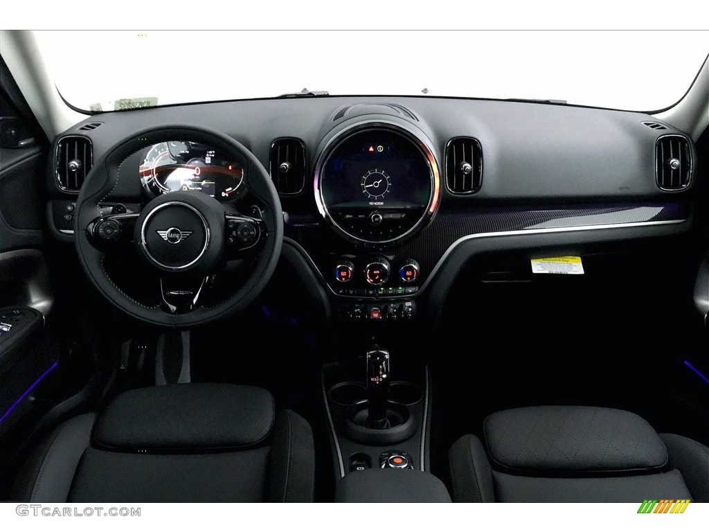 2021 Mini Countryman Cooper S Carbon Black Cross Punch Leather Dashboard Photo #139865071