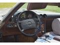 1986 Mercedes-Benz SL Class Dark Brown Interior Steering Wheel Photo