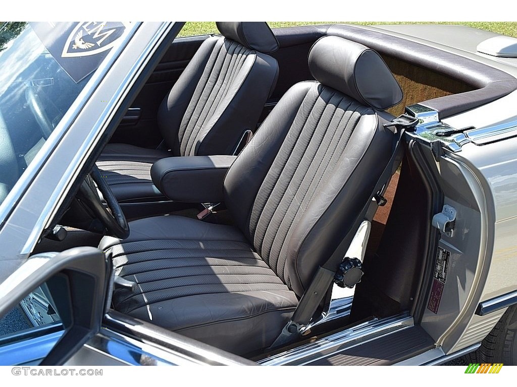 Dark Brown Interior 1986 Mercedes-Benz SL Class 560 SL Roadster Photo #139865608