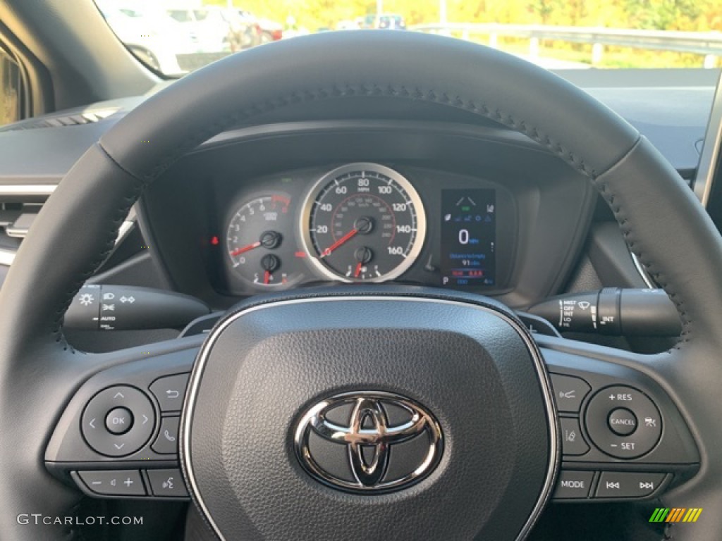 2021 Toyota Corolla SE Black Steering Wheel Photo #139865794