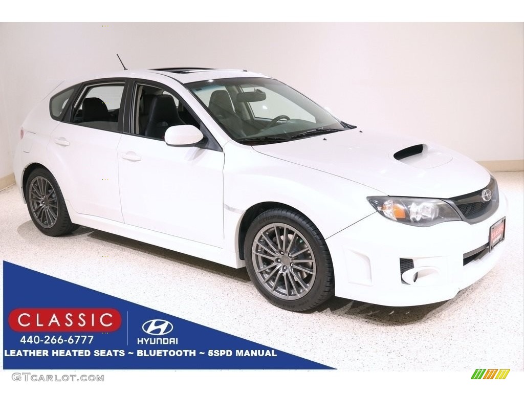 2011 Impreza WRX Wagon - Satin White Pearl / Carbon Black photo #1